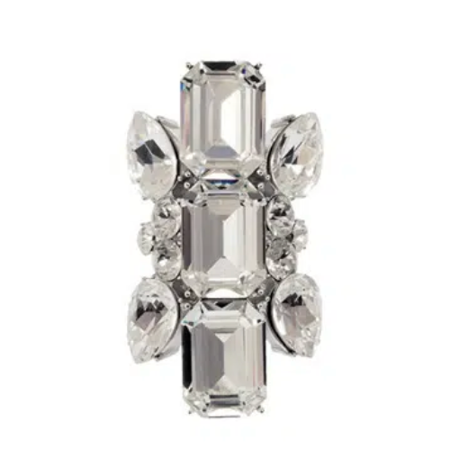 ON AURA TOUT VU - Bague Rania cristaux blancs