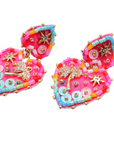 HYPNOCHIC - Boucles d'oreilles Palmier Rose