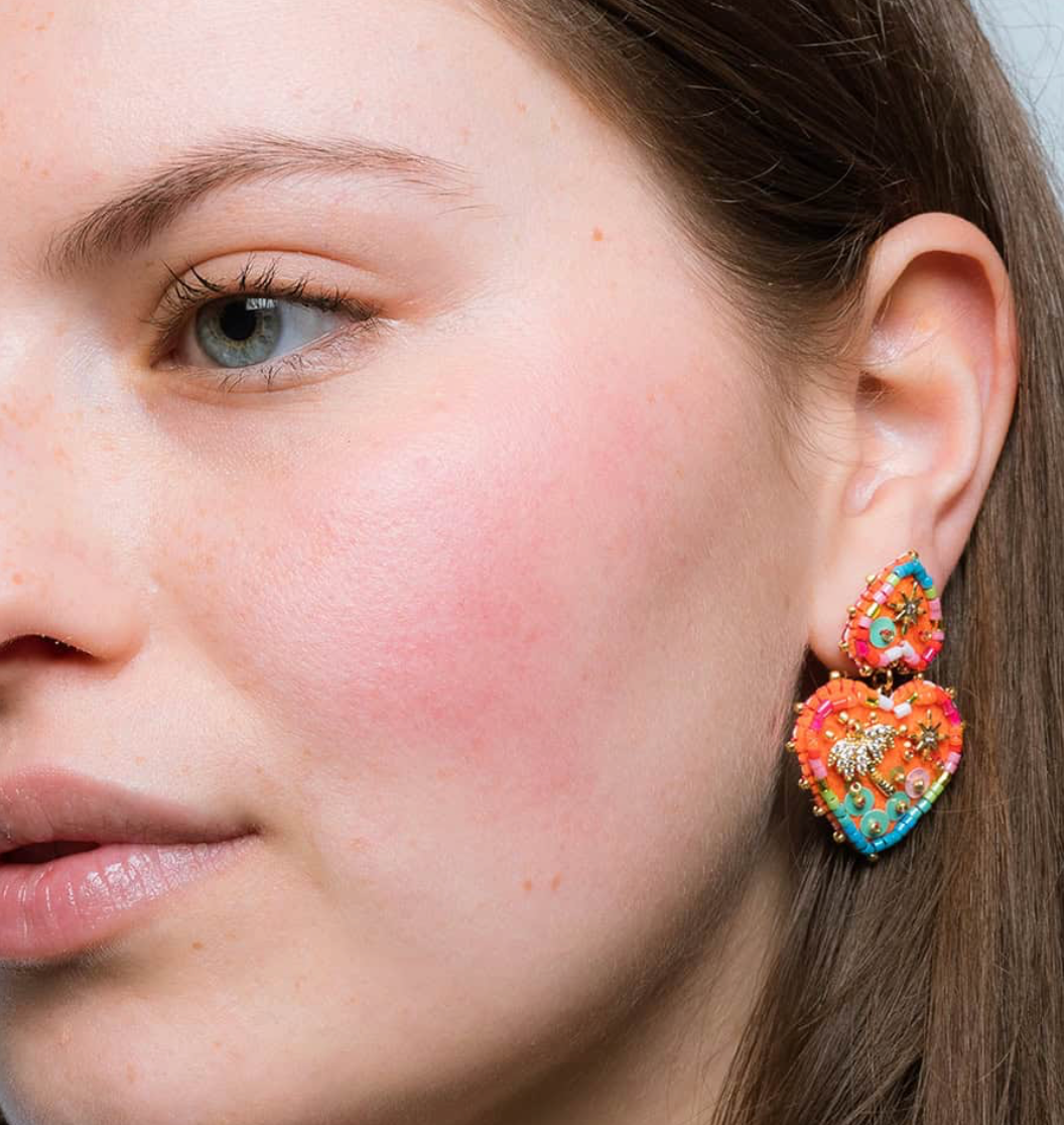 HYPNOCHIC - Boucles d'oreilles Palmier Rose