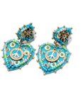 HYPNOCHIC - Boucles d'oreilles Peace Turquoise