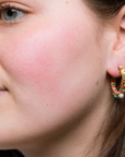 HYPNOCHIC - Boucles d'oreilles Flora Bleu