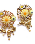HYPNOCHIC - Boucles d'oreilles Baby Flora Blanc