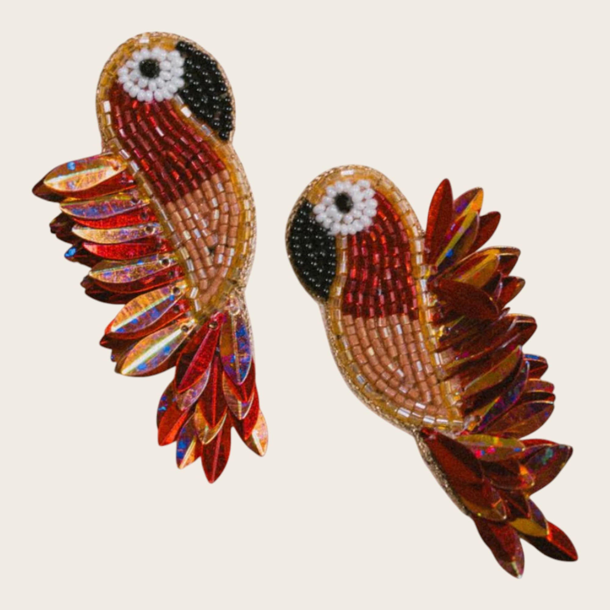 MAISON PERNILLE - Boucles d'oreilles - Asha Rouge