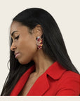 MAISON PERNILLE - Boucles d'oreilles - Asha Rouge