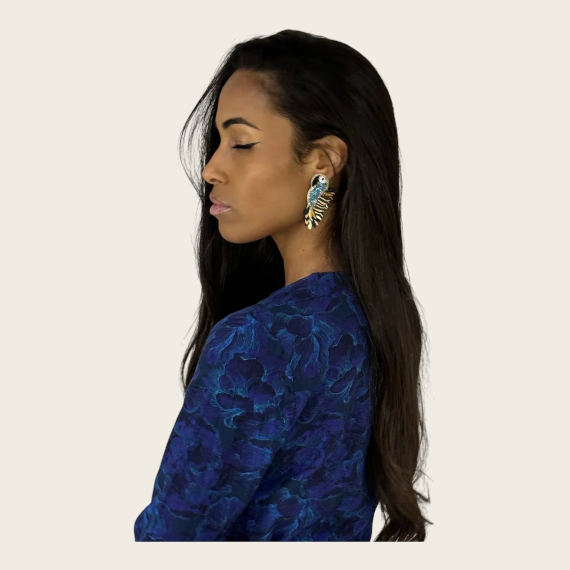 MAISON PERNILLE - Boucles d'oreilles - Asha Bleu