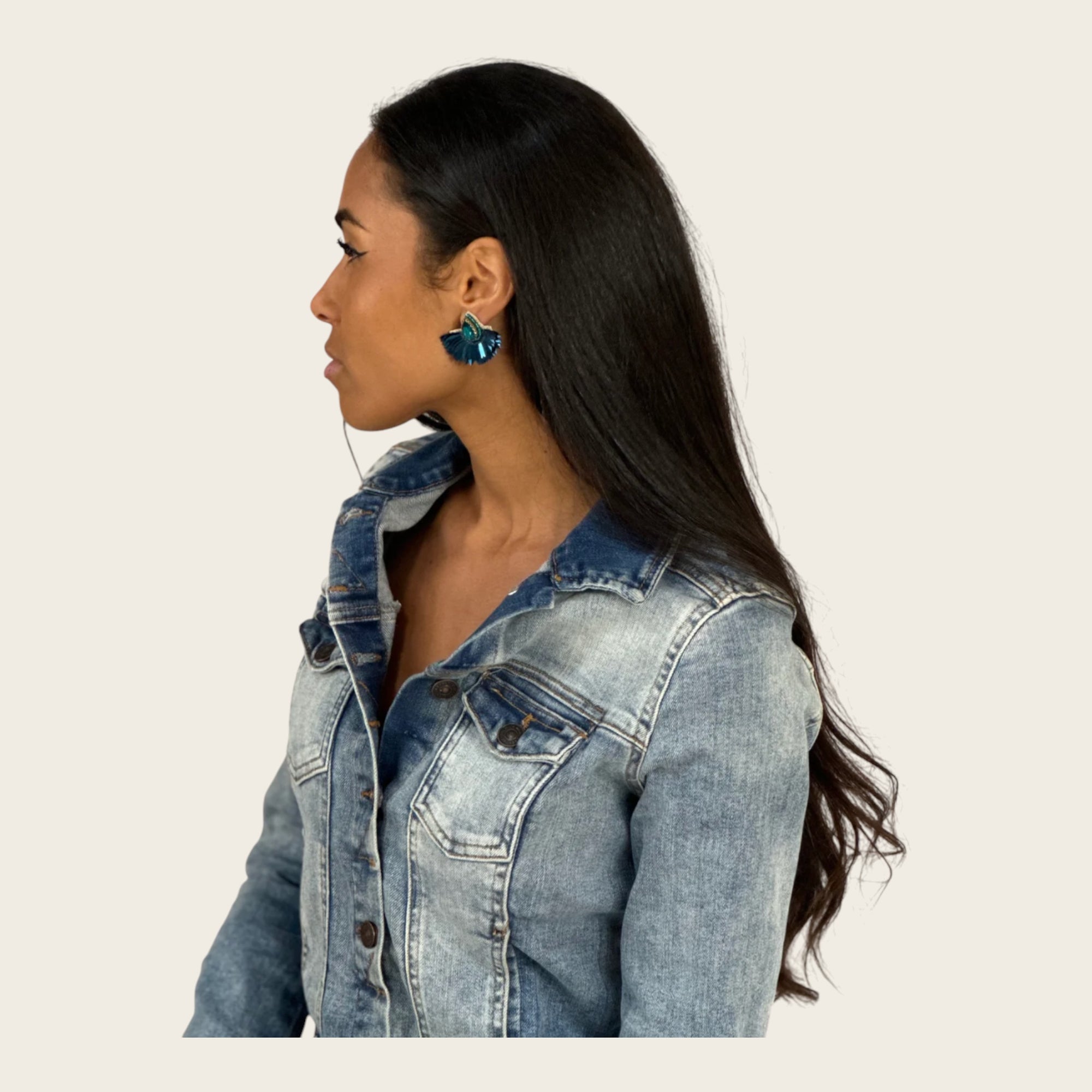 MAISON PERNILLE - Boucles d'oreilles - Arya Bleu
