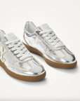 VANESSA WU - Baskets monogramme SARAH SILVER a semelle rétro