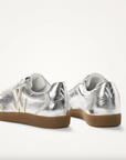 VANESSA WU - Baskets monogramme SARAH SILVER a semelle rétro