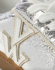 VANESSA WU - Baskets monogramme SARAH SILVER a semelle rétro