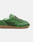 ZETA - DELTA GREEN - Basket VINTAGE et durable en suède vegan -