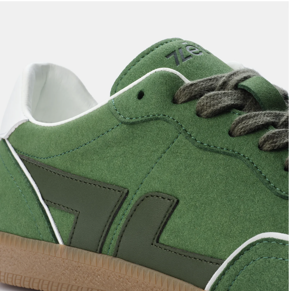 ZETA - DELTA GREEN - Basket VINTAGE et durable en suède vegan -