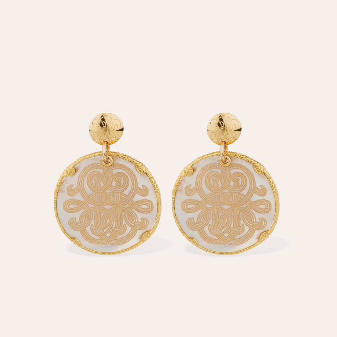GAS BIJOUX - Boucles d'oreilles SUN DIVA rand modèle dorée à l'or fin