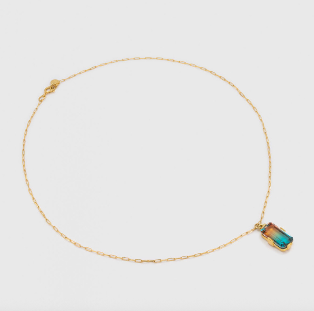 UNE A UNE - Collier RAINBOW AQUA ORANGE
