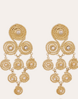 GAS BIJOUX - Boucles d'oreilles MISTRAL dorées à l'or fin grand modèle