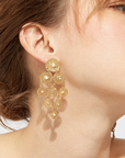 GAS BIJOUX - Boucles d'oreilles MISTRAL dorées à l'or fin grand modèle