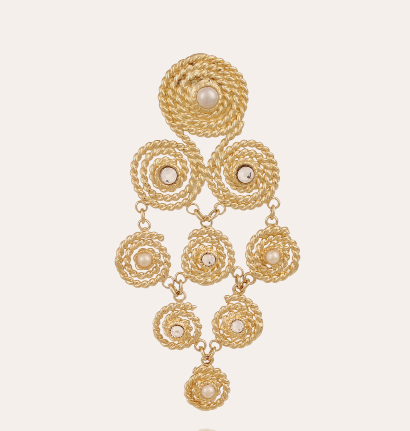 GAS BIJOUX - Boucles d'oreilles MISTRAL dorées à l'or fin grand modèle