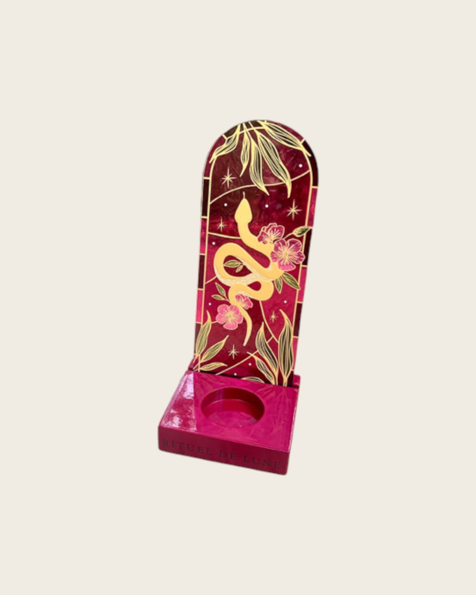 RITUEL DE LUNE - Vitraux Autel intention Serpent pour la protection