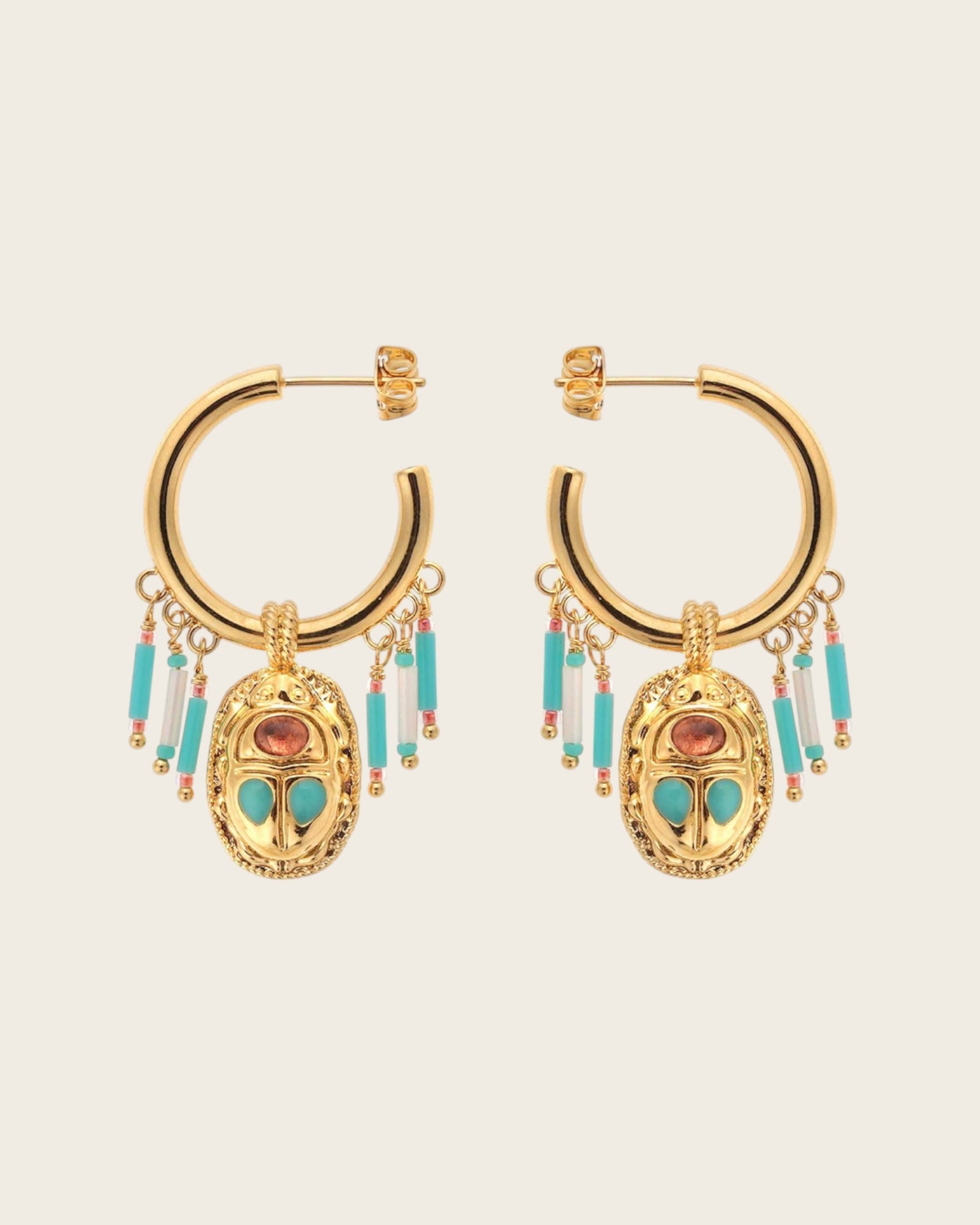 HIPANEMA - Boucles d'oreilles Valdo Turquoise