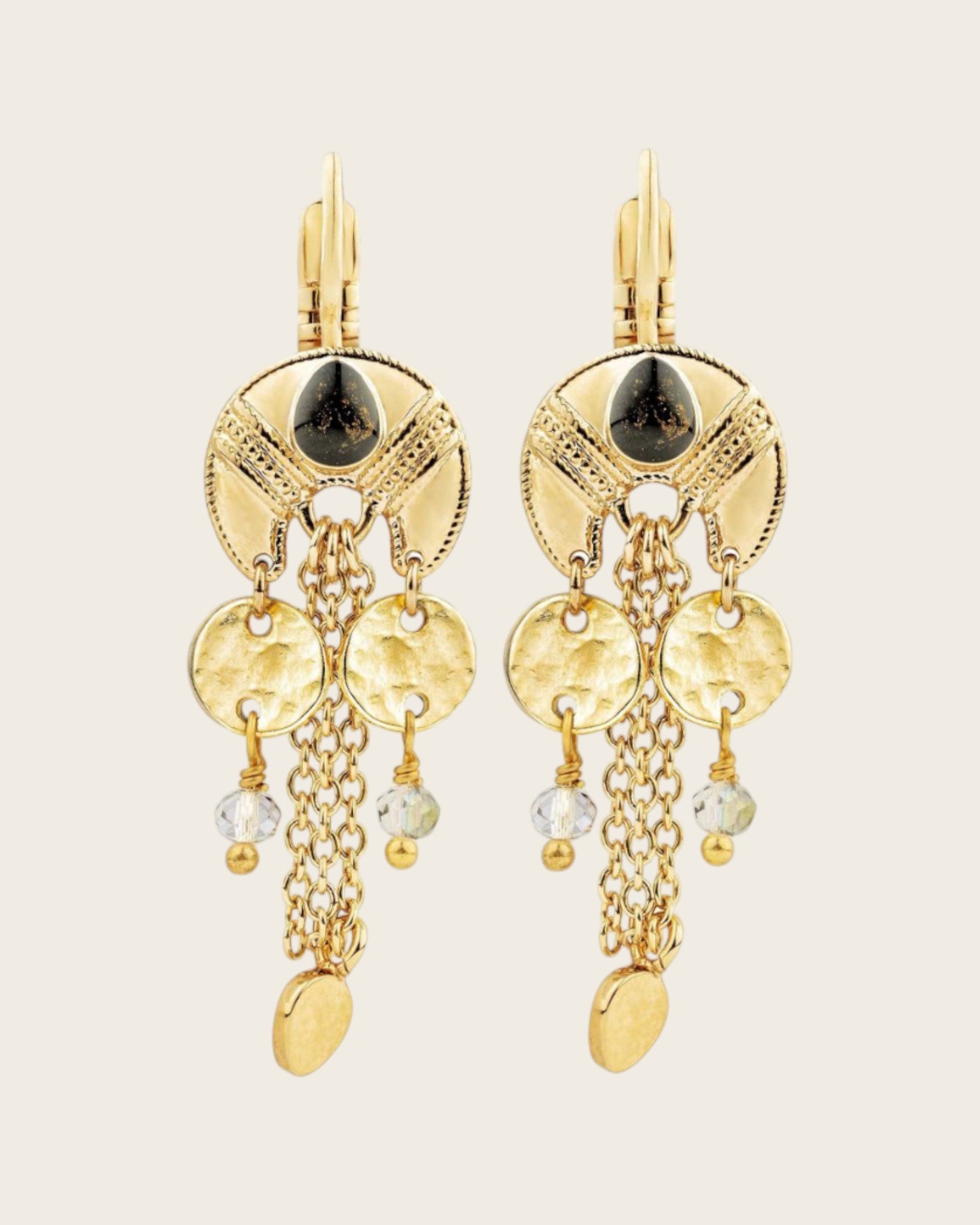 HIPANEMA - Boucles d'oreilles Karala Noir