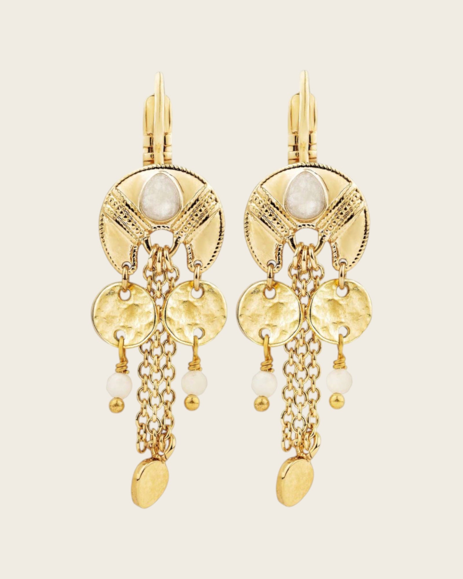 HIPANEMA - Boucles d'oreilles Karala Blanc