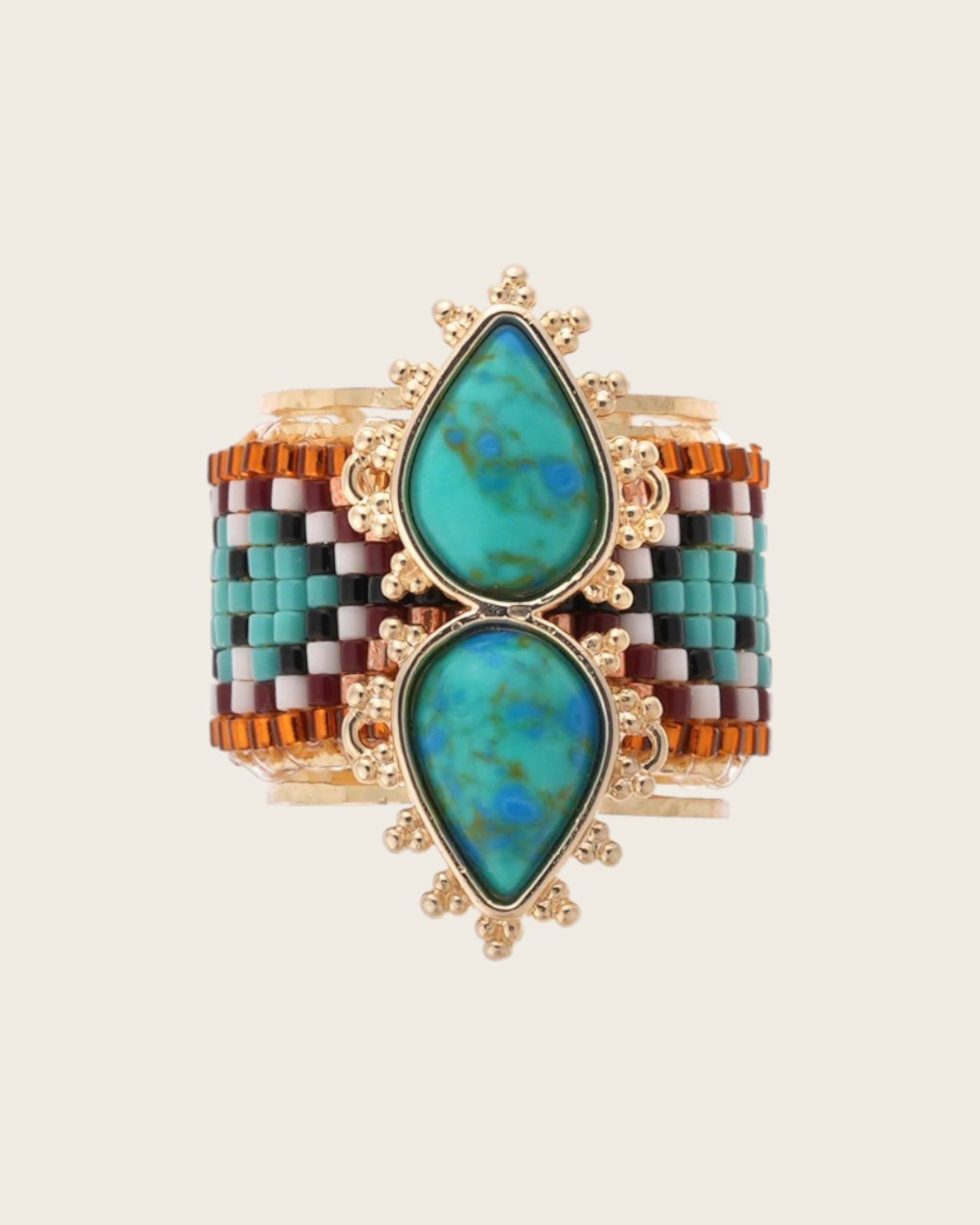 HIPANEMA - Bague Viva Turquoise