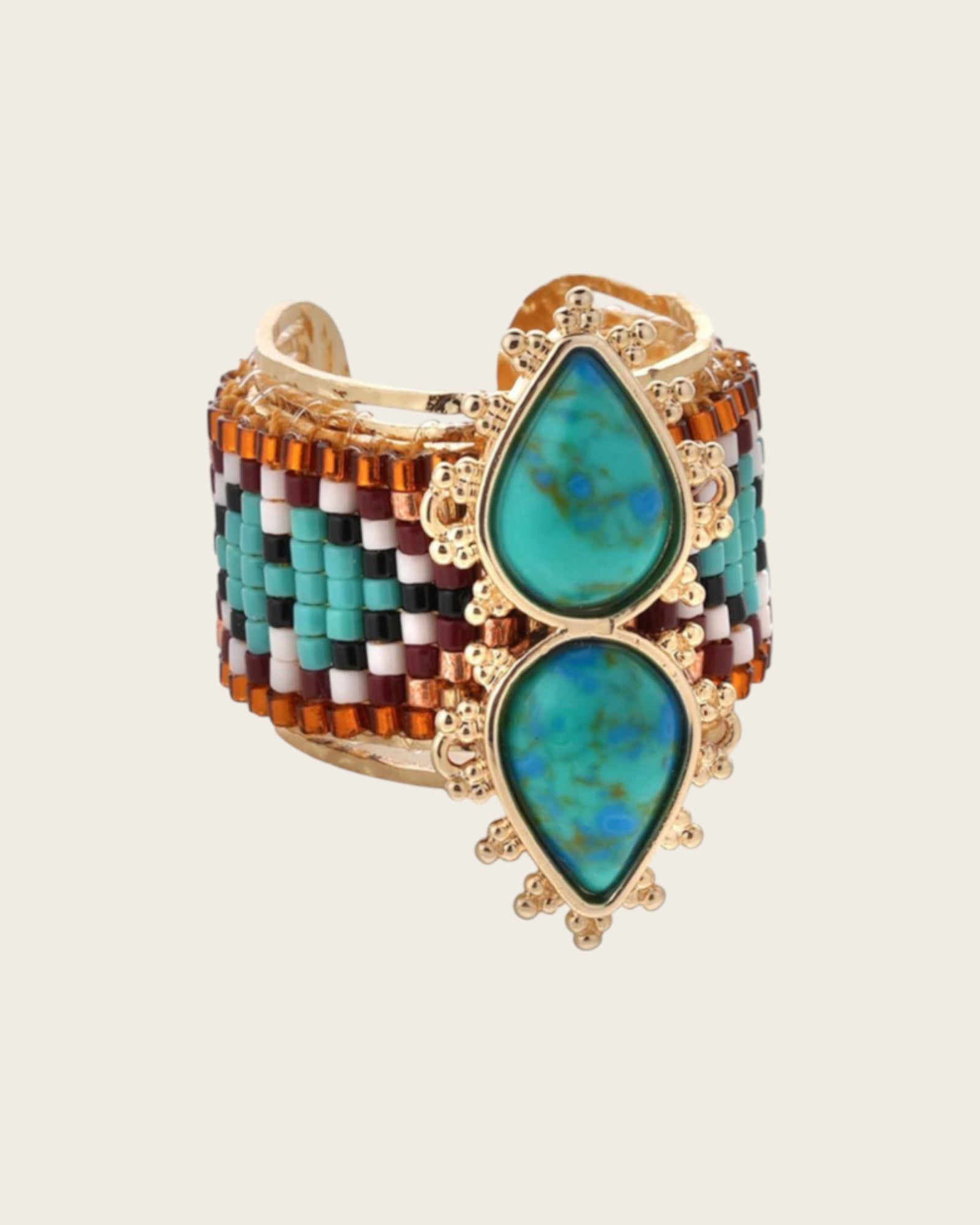 HIPANEMA - Bague Viva Turquoise