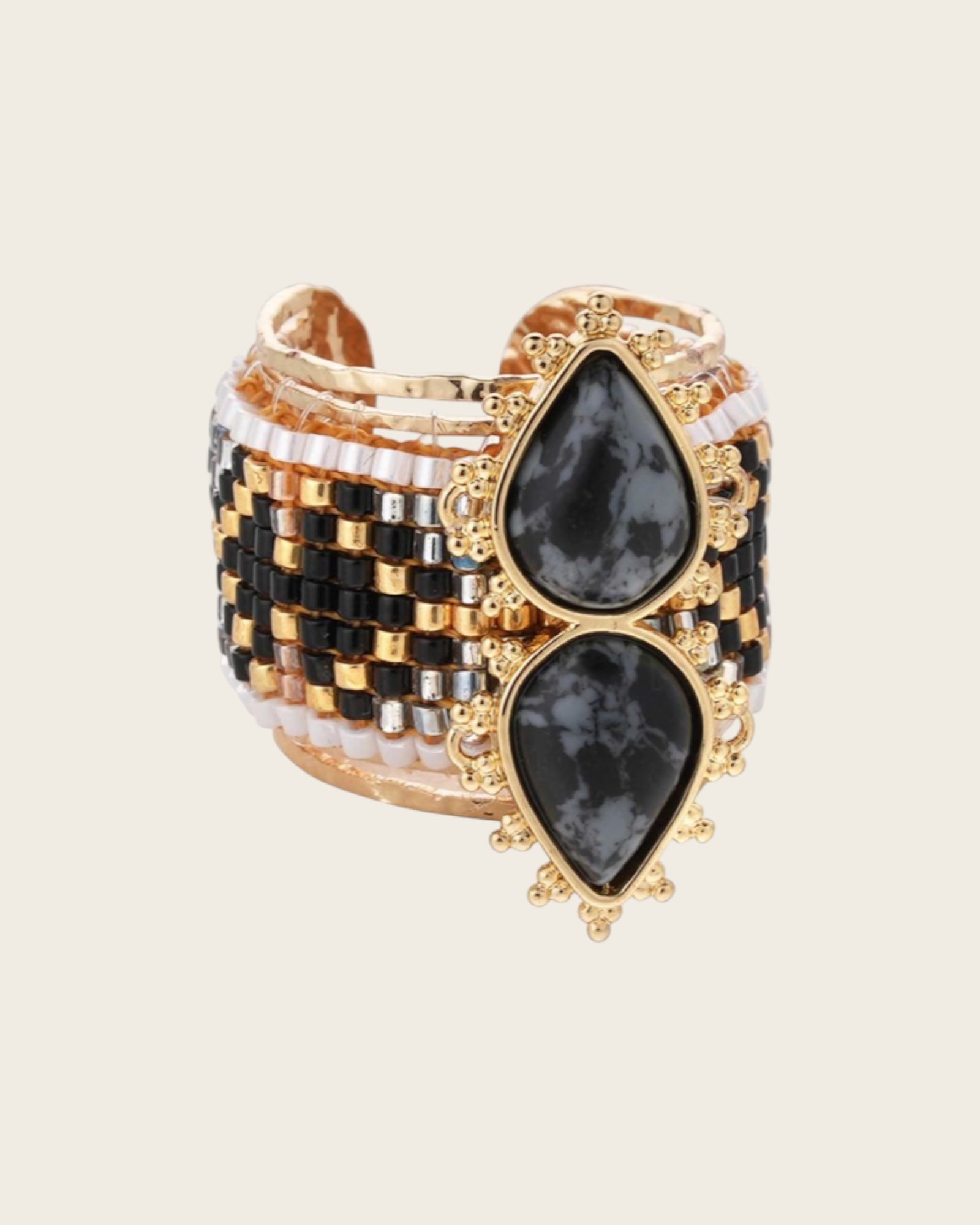 HIPANEMA - Bague Viva Noir