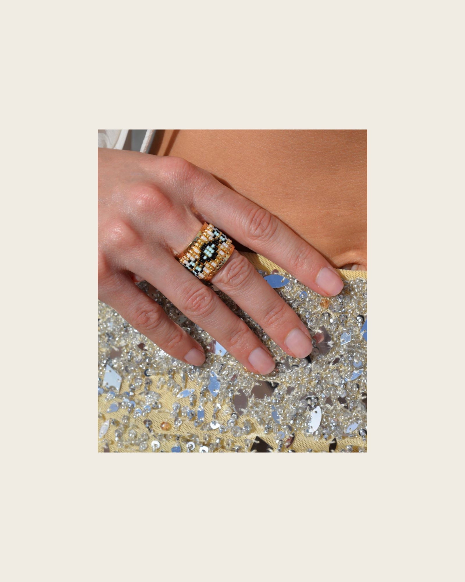 HIPANEMA - Bague Verano noir