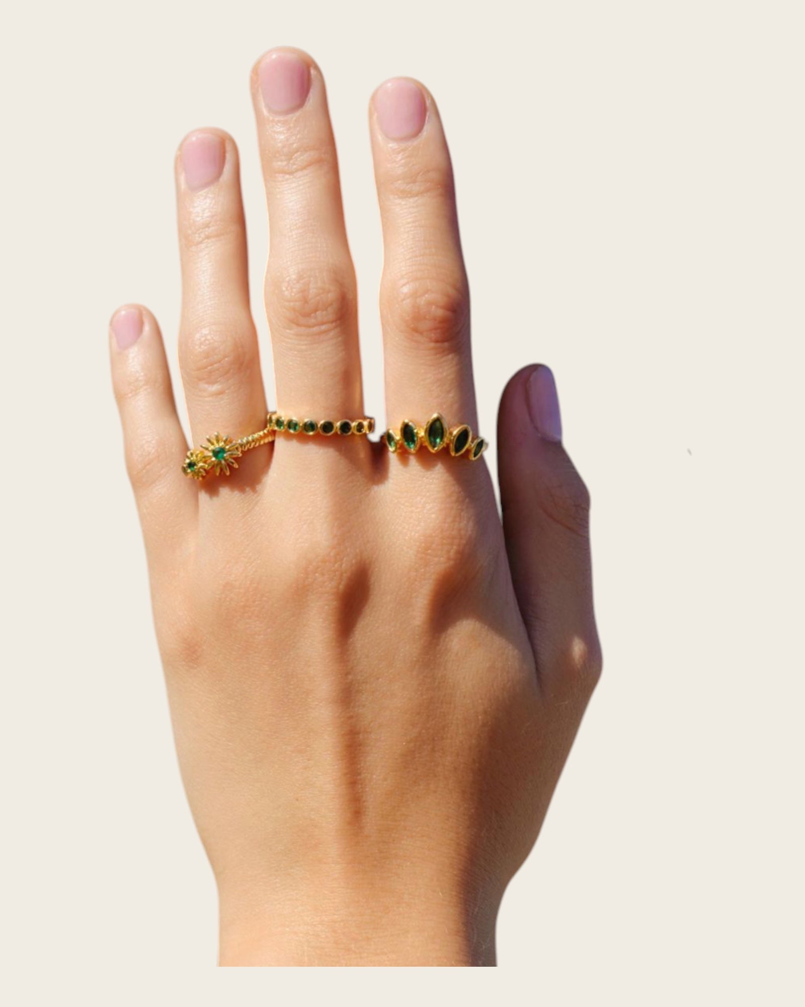 HIPANEMA - Bague Jacinta Emeraude