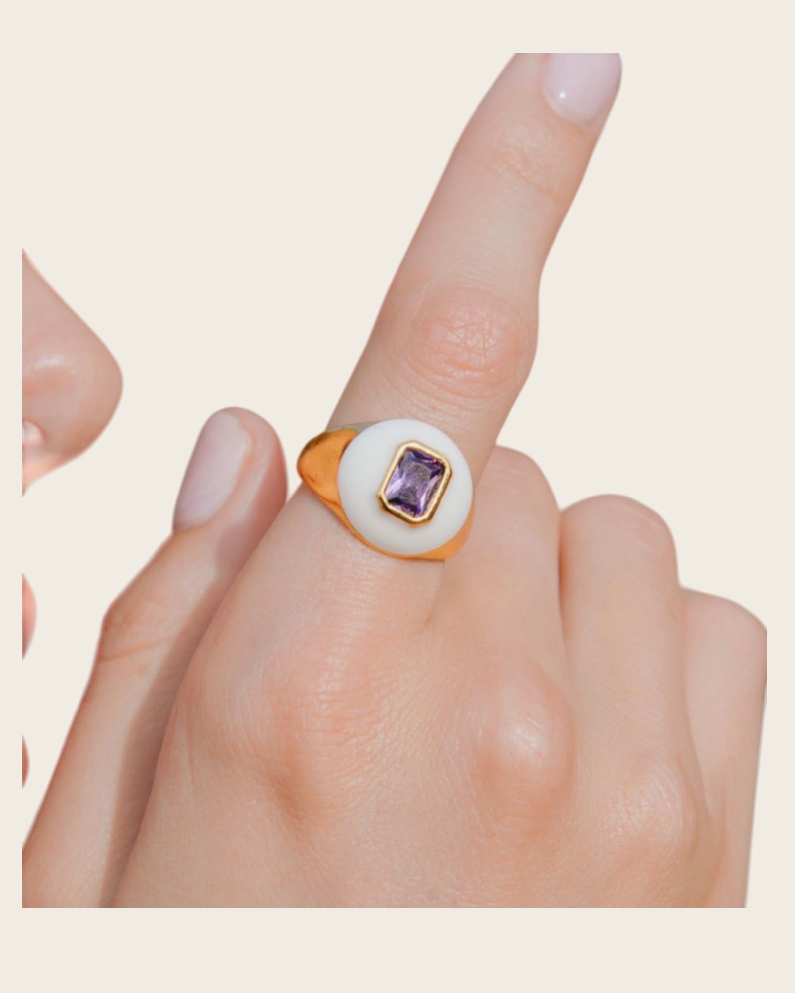 HIPANEMA - Bague Chana Blanc