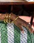 ZAG BJOUX - Bracelet jonc CARLINE acier doré