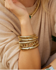 ZAG BIJOUX - Bracelet Jonc MAVE acier doré