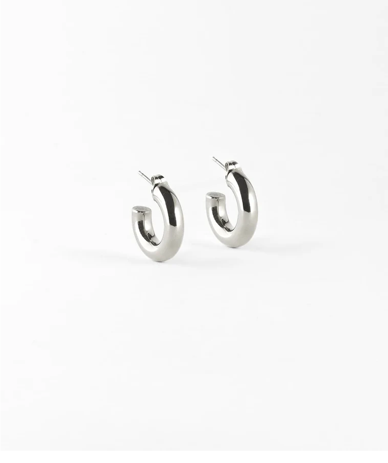 ZAG BIJOUX - Boucles d'oreilles JEANNE acier argenté