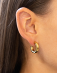 ZAG BIJOUX - Boucles d'oreilles JEANNE acier argenté