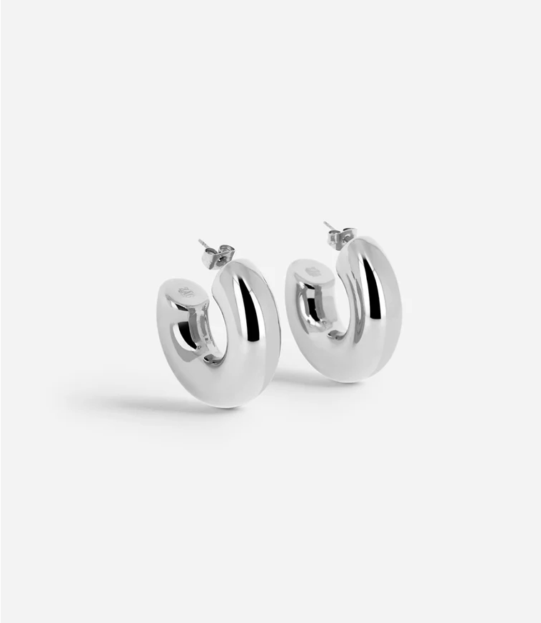 ZAG BIJOUX - Boucles d'oreilles CHANTAL acier argenté