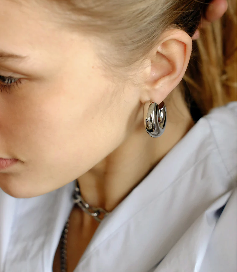 ZAG BIJOUX - Boucles d'oreilles CHANTAL acier argenté