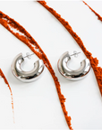 ZAG BIJOUX - Boucles d'oreilles CHANTAL acier argenté