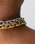 ZAG BIJOUX - Collier ECUME acier doré