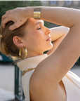 ZAG BIJOUX - Boucles d'oreilles TYSIA acier doré