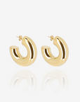 ZAG BIJOUX - Boucles d'oreilles AMANDE acier doré