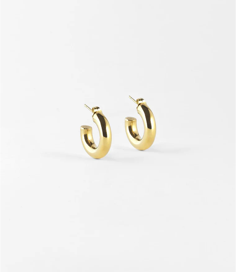 ZAG BIJOUX - Boucles d'oreilles JEANNE acier doré