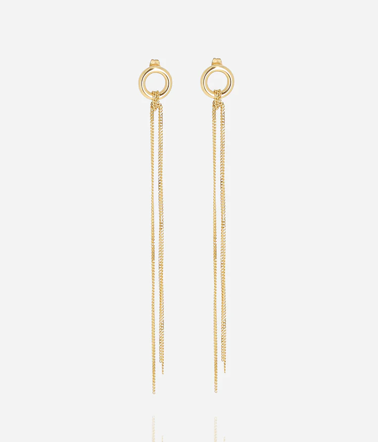 ZAG BIJOUX - Boucles d'oreilles HARUI acier doré