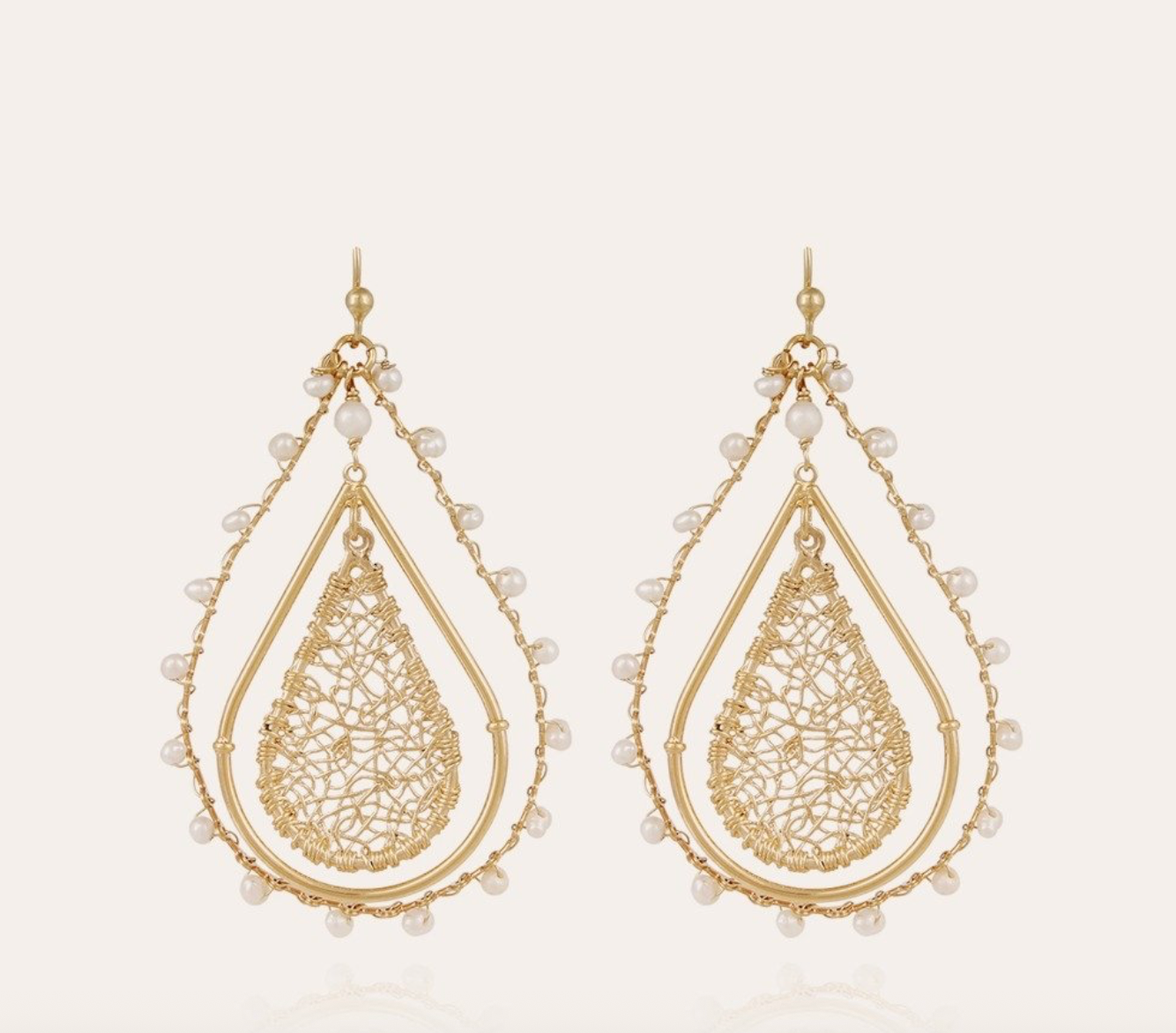 GAS BIJOUX - Boucles d'oreilles ORPHIA petit modèle dorées à l'or fin
