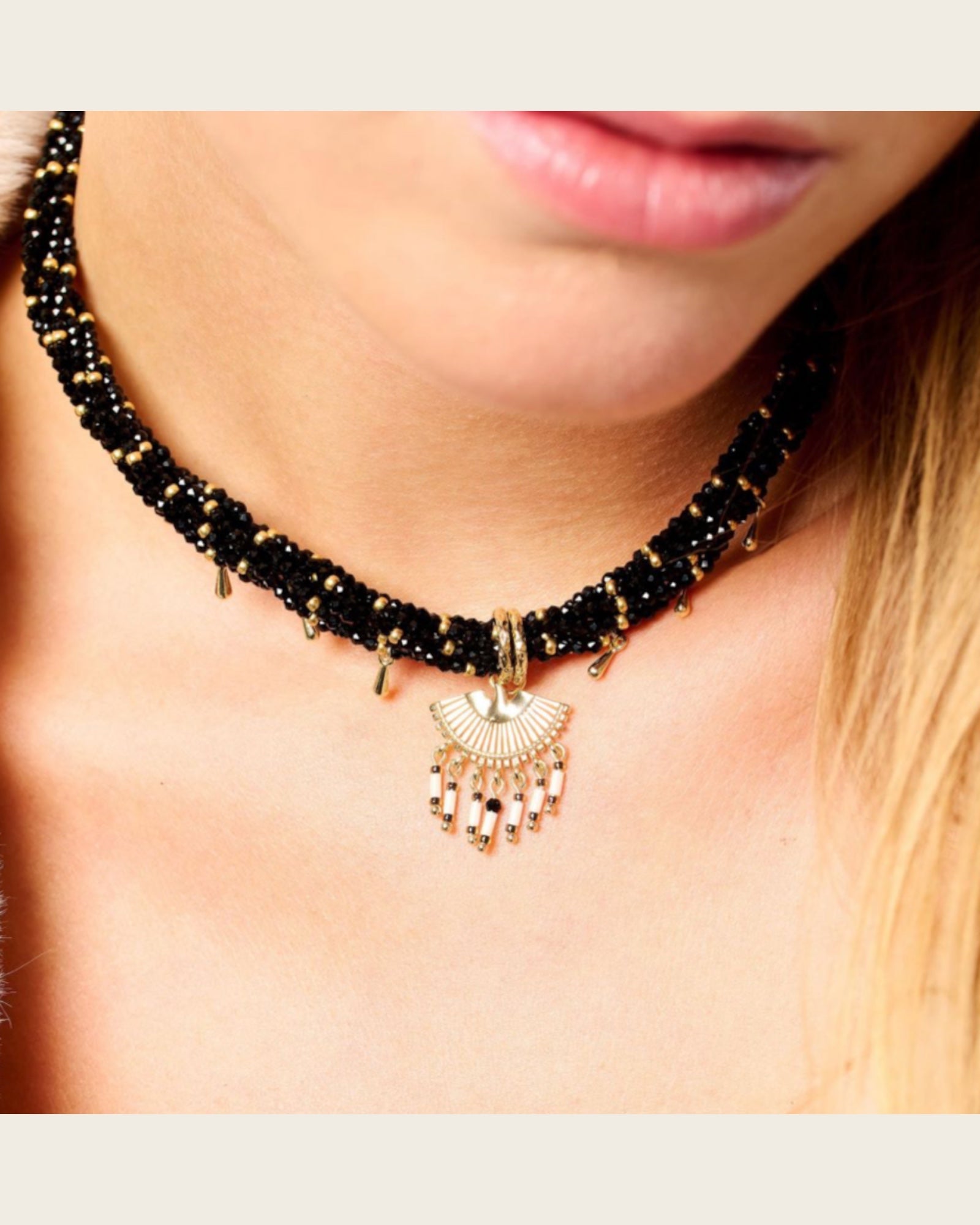 HIPANEMA - Collier Bilkis Noir