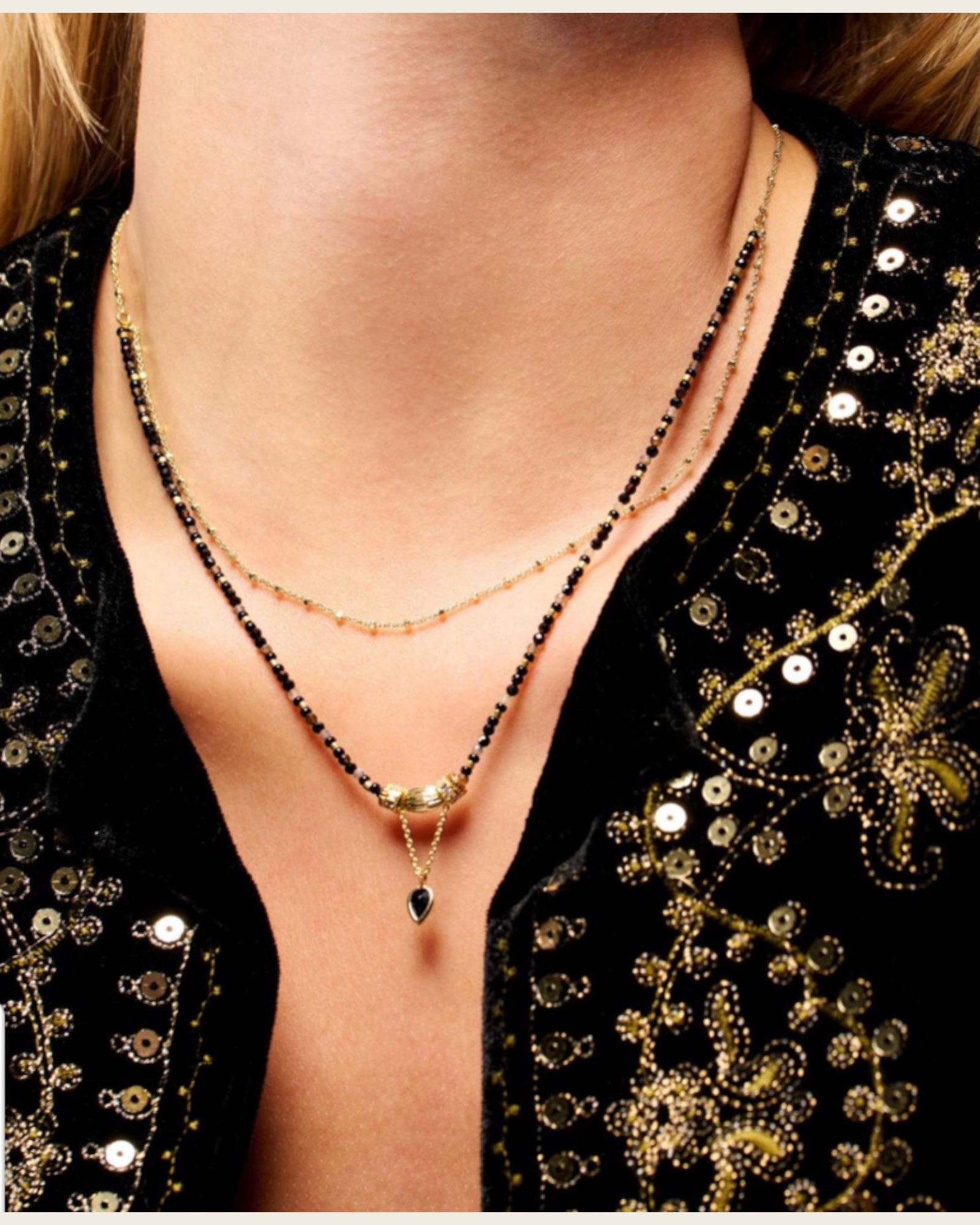 HIPANEMA - Collier Talena Noir