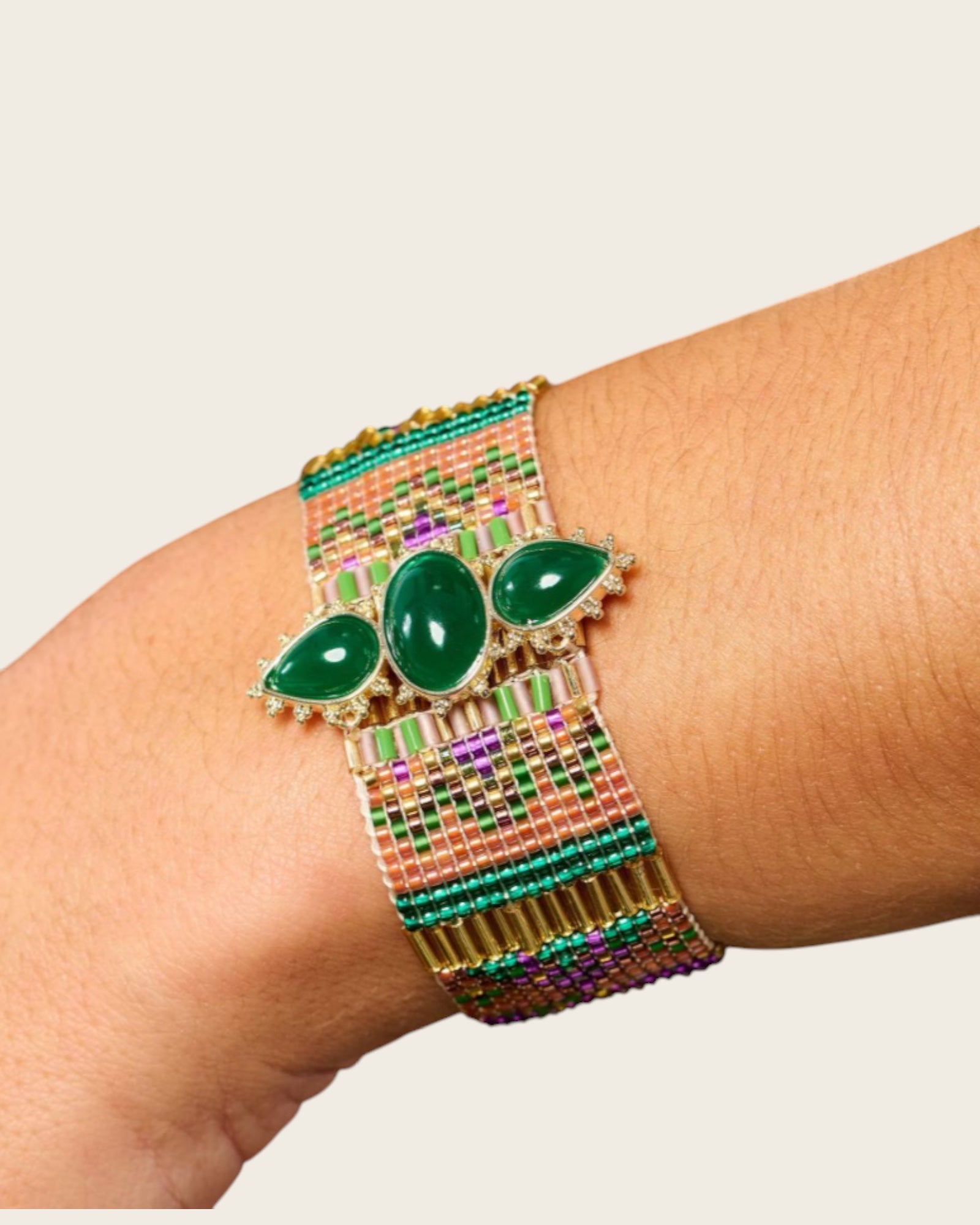 HIPANEMA - Bracelet Noliti Emeraude