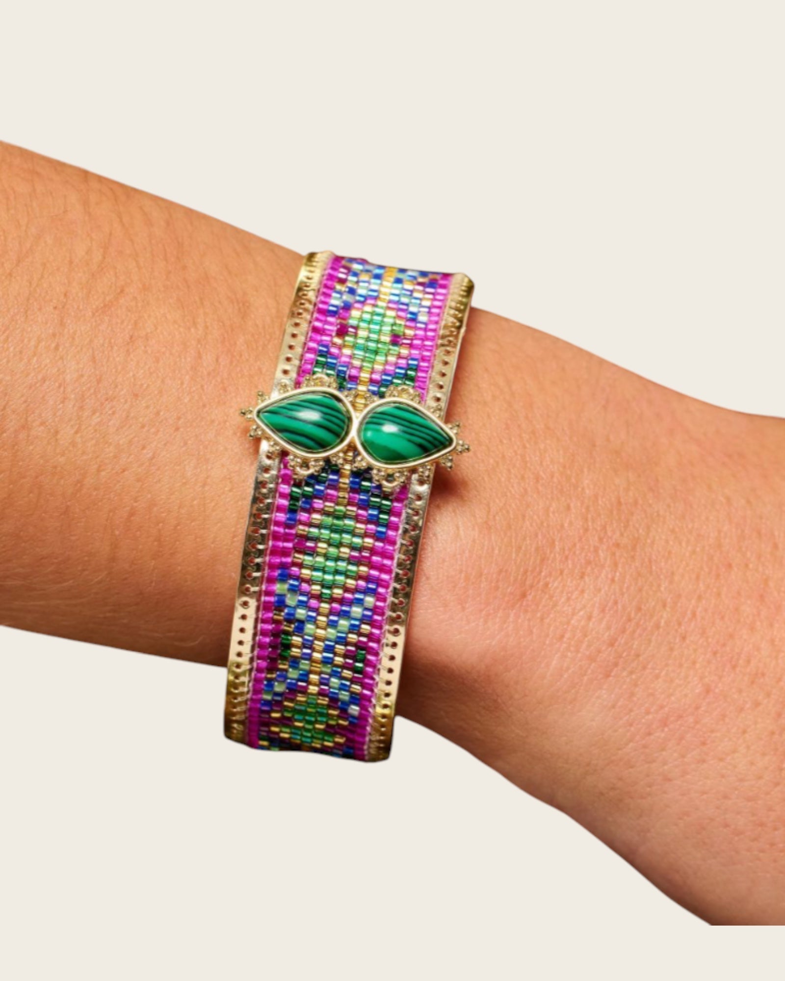 HIPANEMA - Bracelet Frisco Emeraude