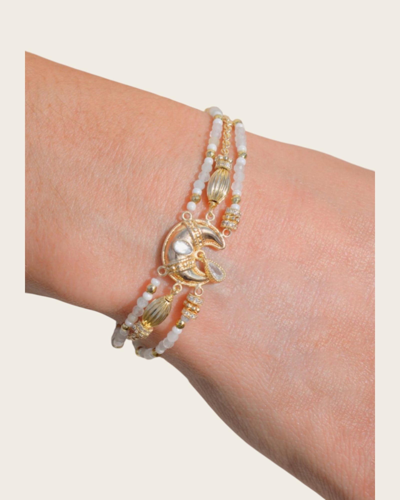 HIPANEMA - Bracelet Manalou Blanc