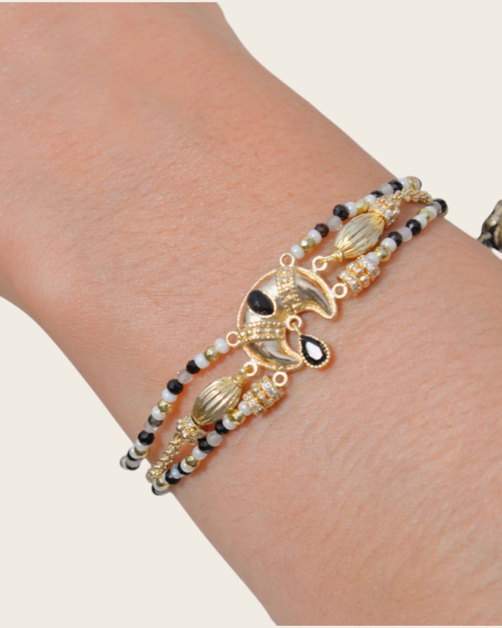 HIPANEMA - Bracelet Manalou Noir