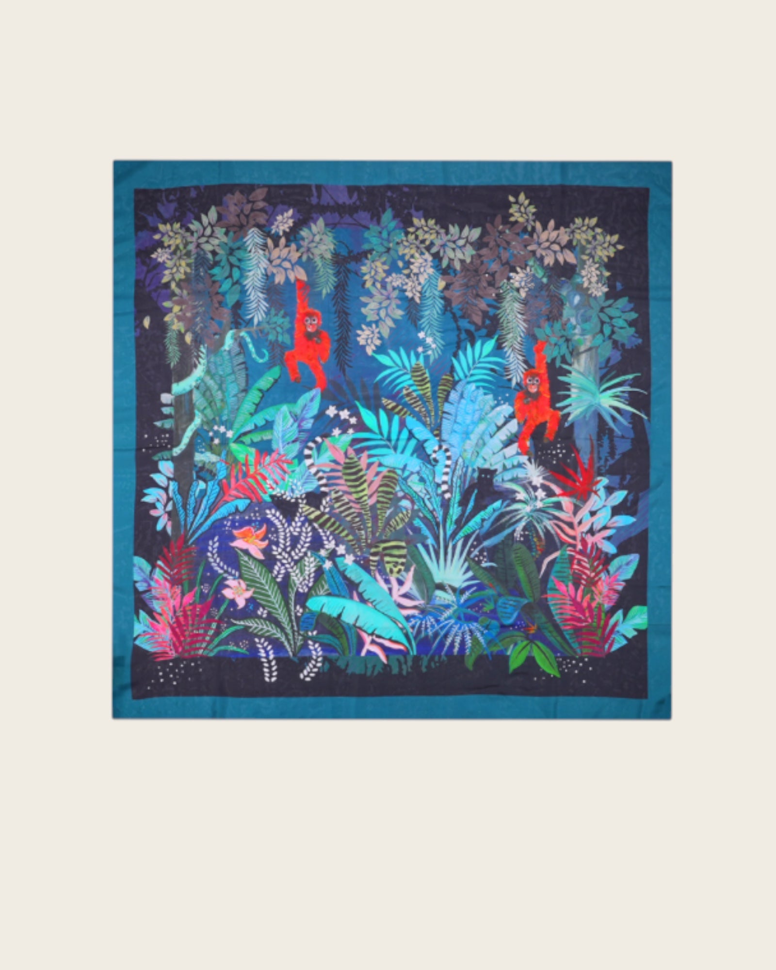 WILD - Foulards Winter Jungle Bleu